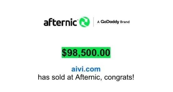 Aivi.com以9.85万美元成交（约合人民币71万元）