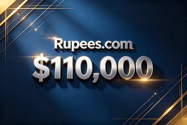 英文域名：Rupees.com以11万美元（约合人民币80万元）成功售出