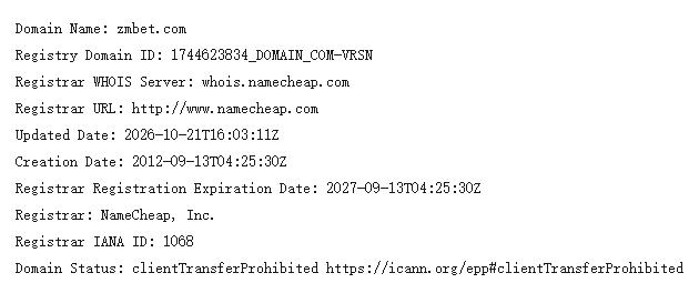 zmbet.com​在Namecheap平台8201美元结拍！